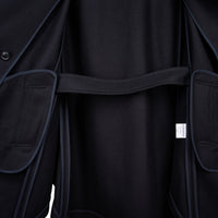 Maria Belted Navy Cape