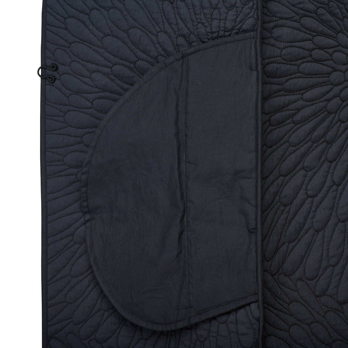 Dark Navy Quilted Cotton Coat