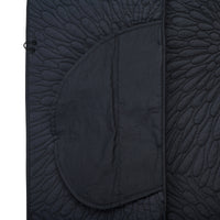 Dark Navy Quilted Cotton Coat