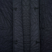 Dark Navy Quilted Cotton Coat