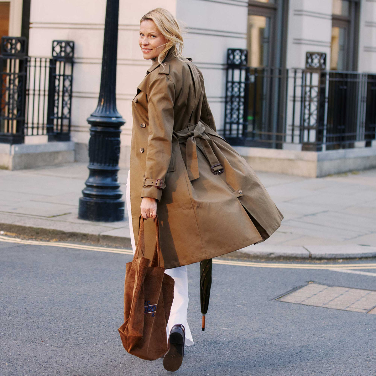 Khaki Classic Belted Trench Coat