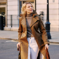 Khaki Classic Belted Trench Coat