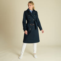Navy Classic Belted Trench Coat