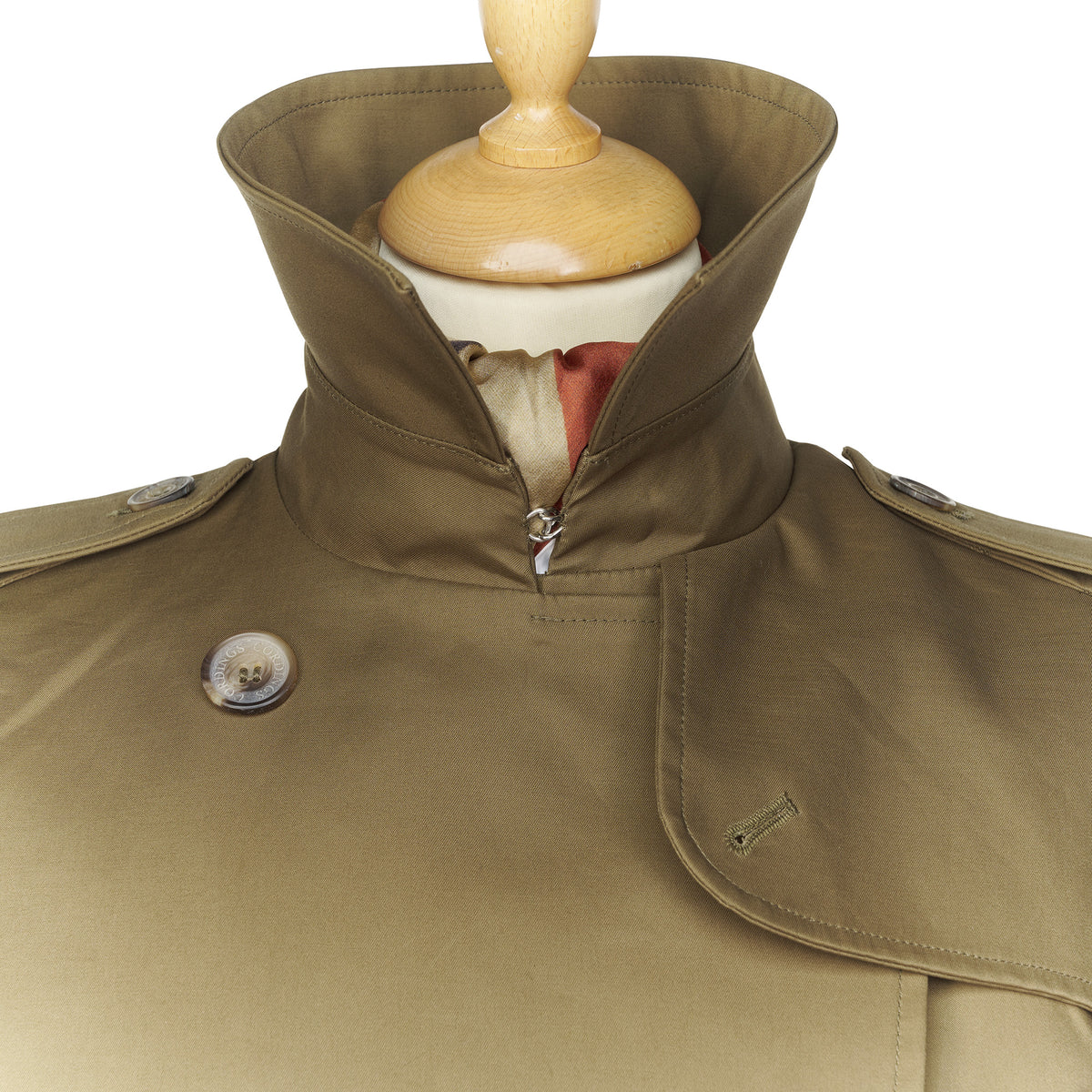 Khaki Classic Belted Trench Coat