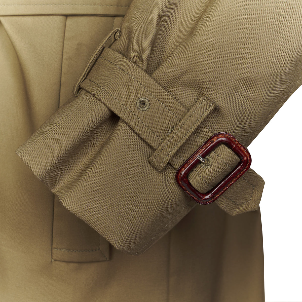 Khaki Classic Belted Trench Coat