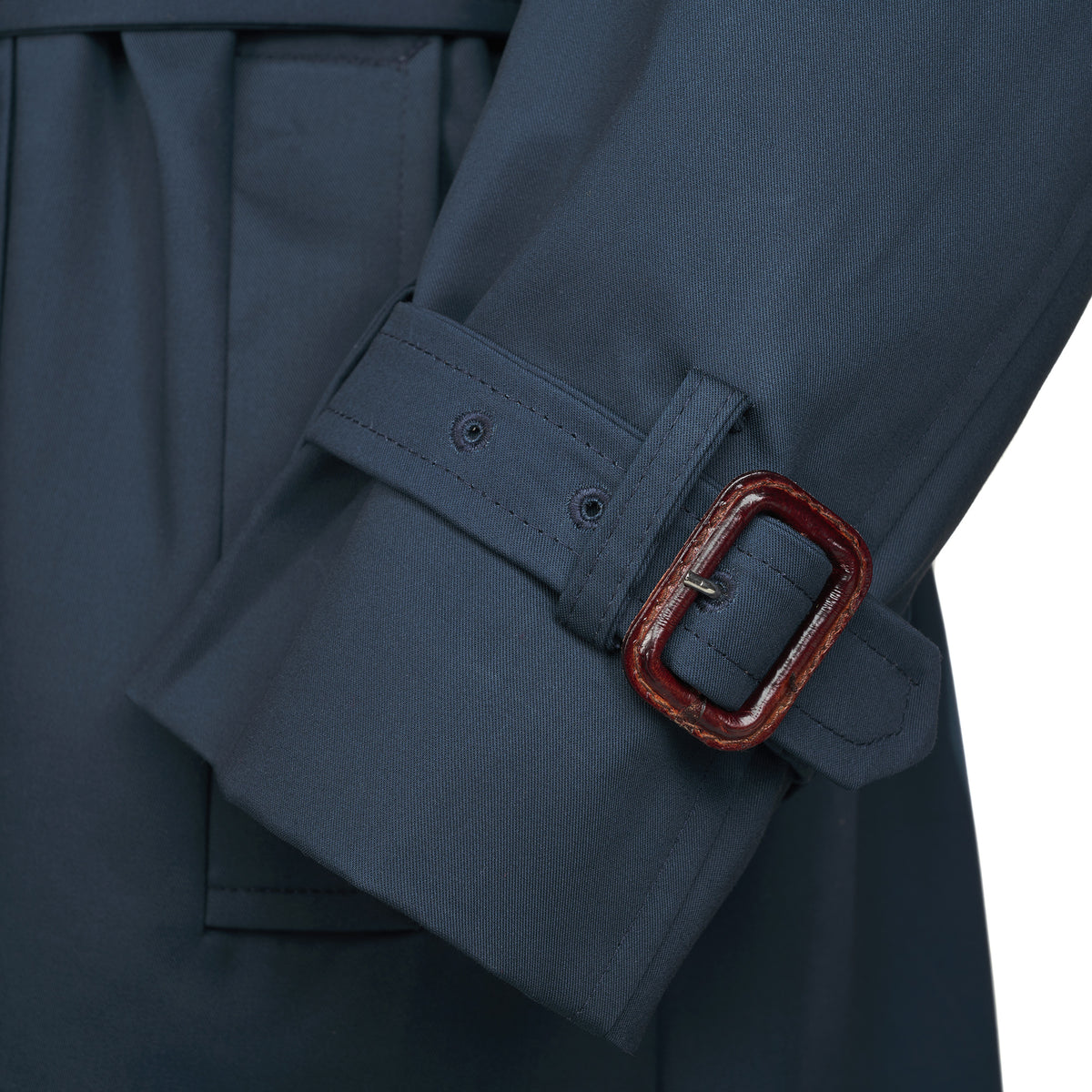 Navy Classic Belted Trench Coat
