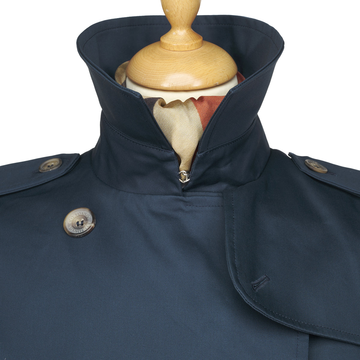 Navy Classic Belted Trench Coat