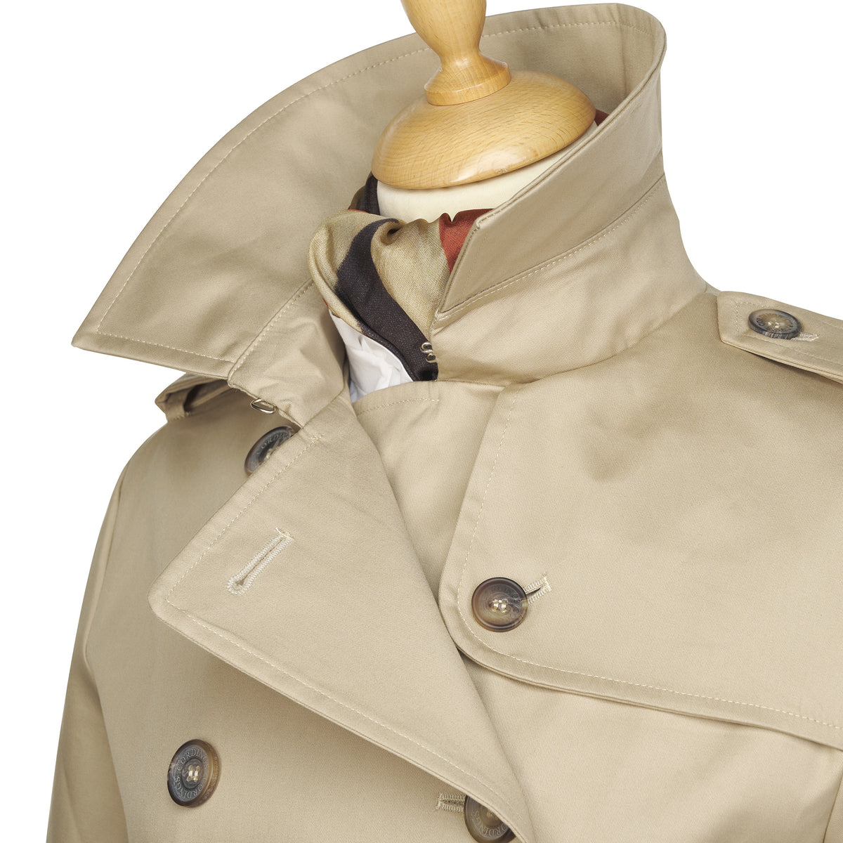 Beige Classic Belted Trench Coat