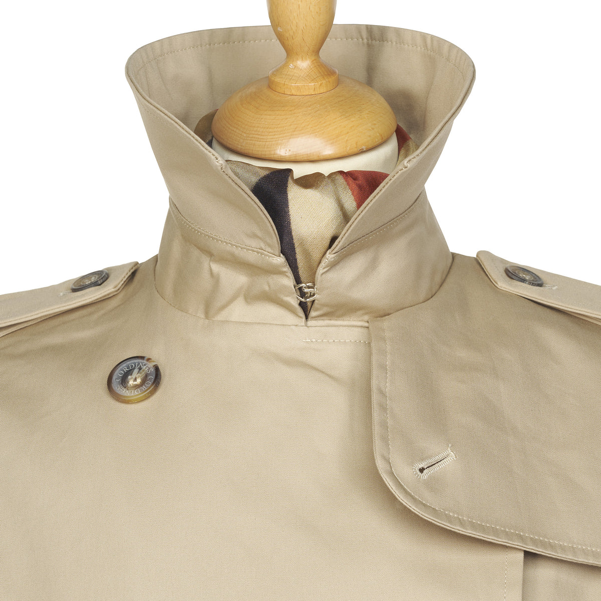 Beige Classic Belted Trench Coat