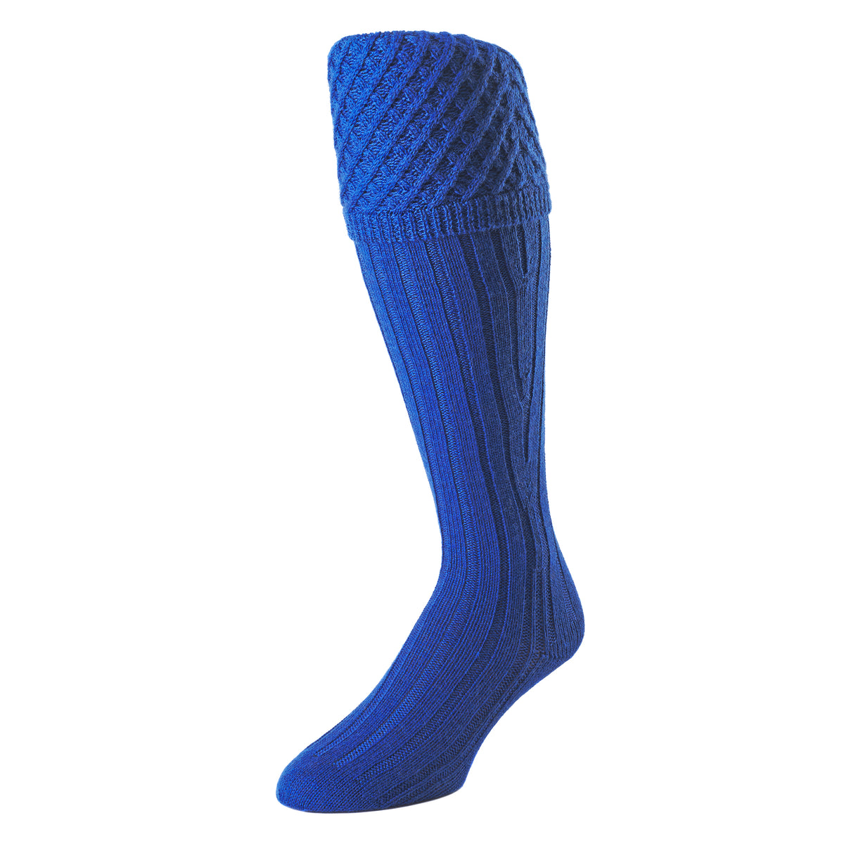 Blue Chelsea Merino Shooting Stocking