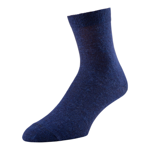 Navy Alpaca Ankle Socks