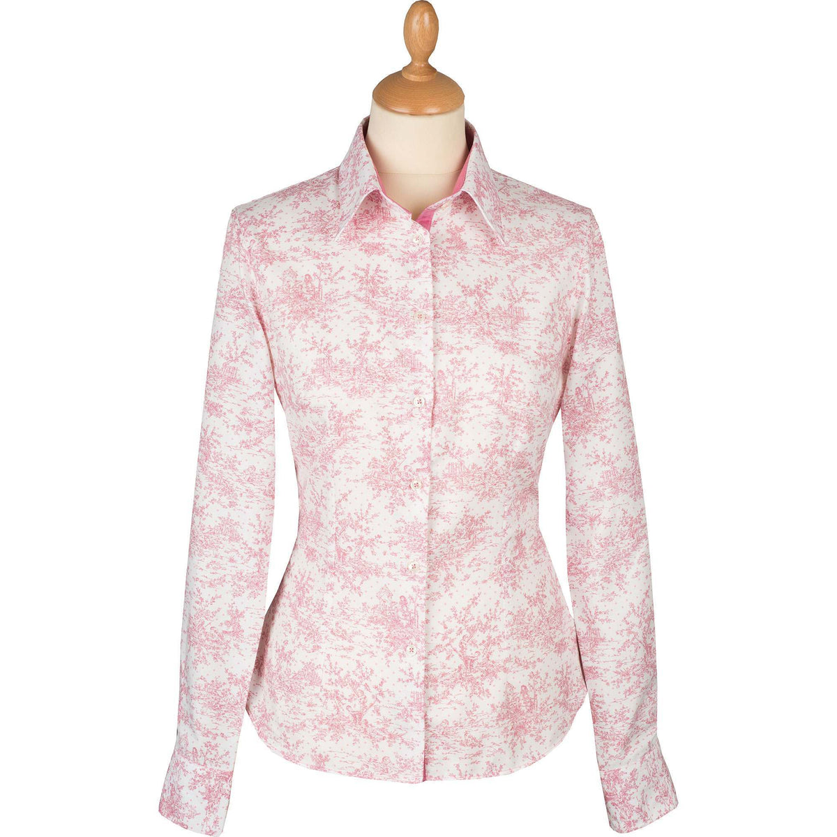 Pink Toile Cotton Shirt