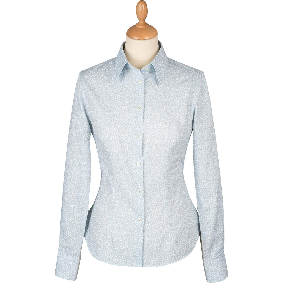 Small Blue Paisley Cotton Shirt