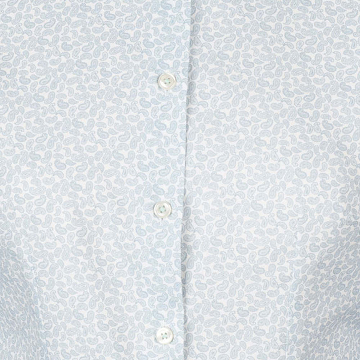 Small Blue Paisley Cotton Shirt