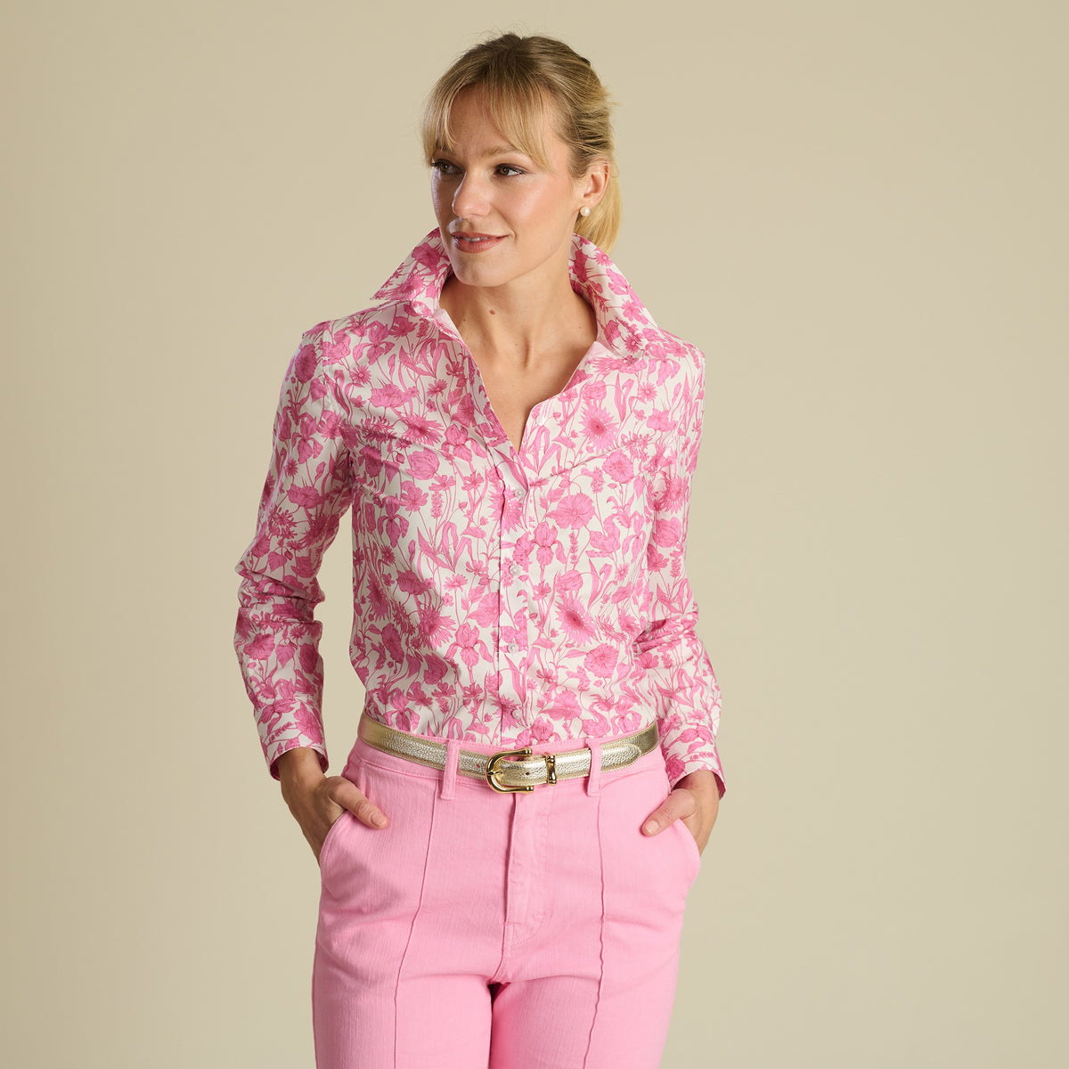 Mono Muse Poplin Shirt made with Liberty Fabric