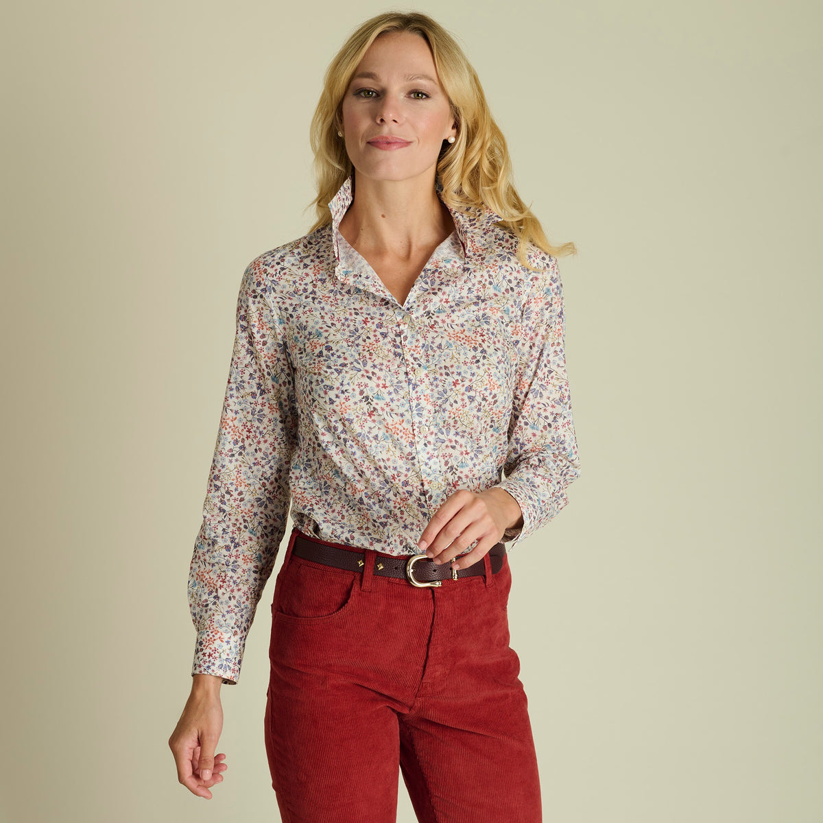 Blue Donna Leigh Shirt Made with Tana Lawn™