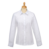 Classic White Tailored Shirt with Floral Trim