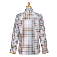 White and Yellow Tattersall Trim Shirt