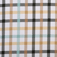 White and Yellow Tattersall Trim Shirt