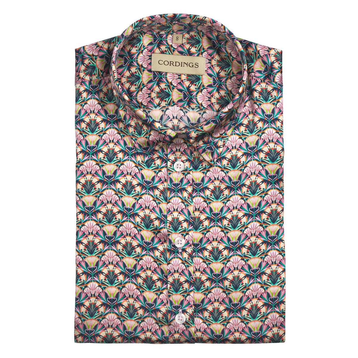 Lotus Love Silk Shirt made with Liberty Fabric
