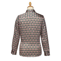 Lotus Love Silk Shirt made with Liberty Fabric