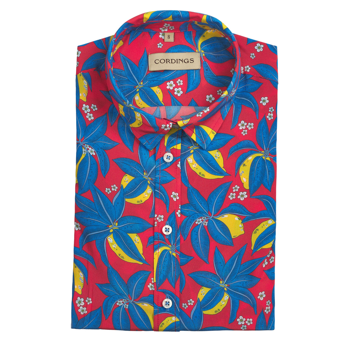 Citron Presse Silk Shirt made with Liberty Fabric