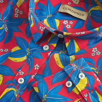 Citron Presse Silk Shirt made with Liberty Fabric
