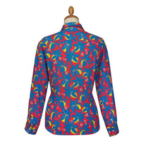 Citron Presse Silk Shirt made with Liberty Fabric