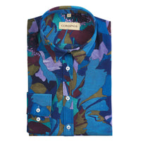 Peony Parade Crepe de Chine Shirt Made with Liberty fabric