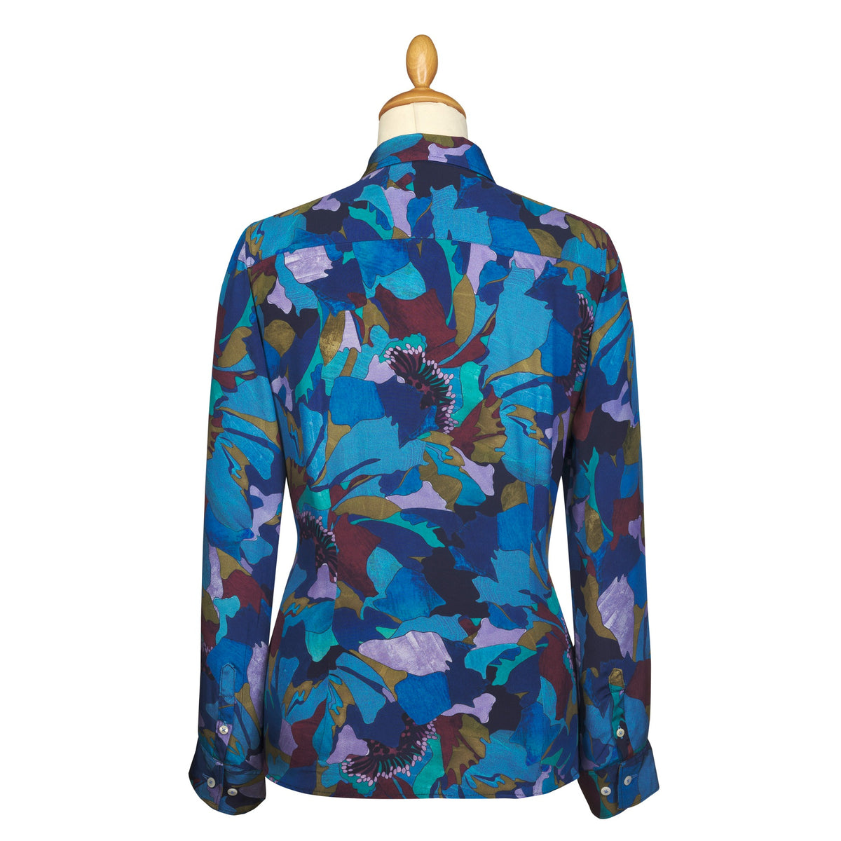 Peony Parade Crepe de Chine Shirt Made with Liberty fabric