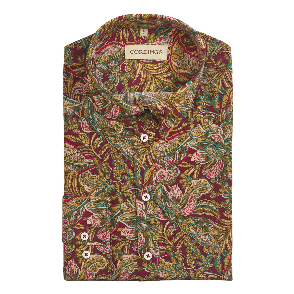 Hawaiian Paisley Crepe de Chine Shirt Made with Liberty fabric
