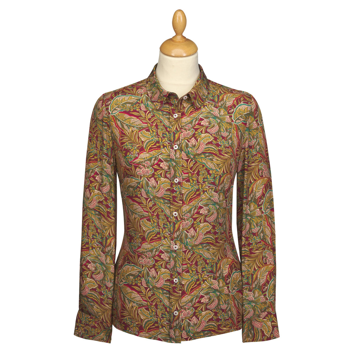 Hawaiian Paisley Crepe de Chine Shirt Made with Liberty fabric