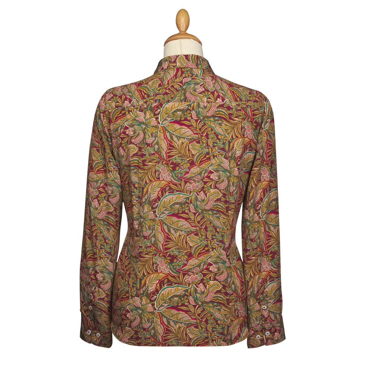 Hawaiian Paisley Crepe de Chine Shirt Made with Liberty fabric