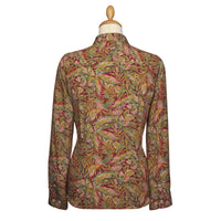Hawaiian Paisley Crepe de Chine Shirt Made with Liberty fabric