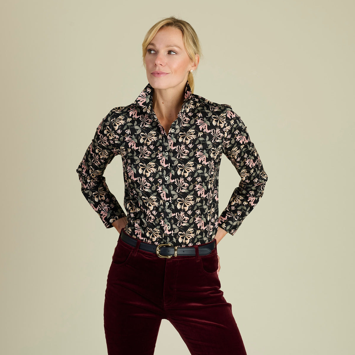 Honeysuckle Dance Liberty Shirt Made with Tana Lawn™ Cotton