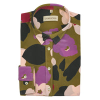 Verve Pop Crepe de Chine Shirt made with Liberty Fabric