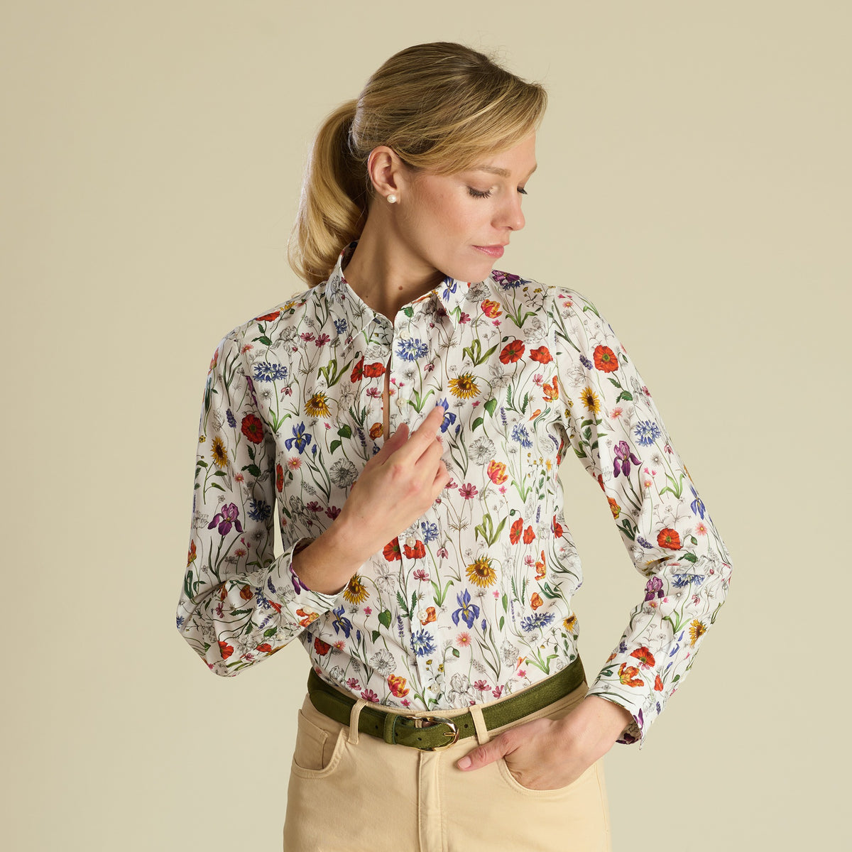 Meadow Muse Shirt made with Liberty Tana Lawn™ Cotton