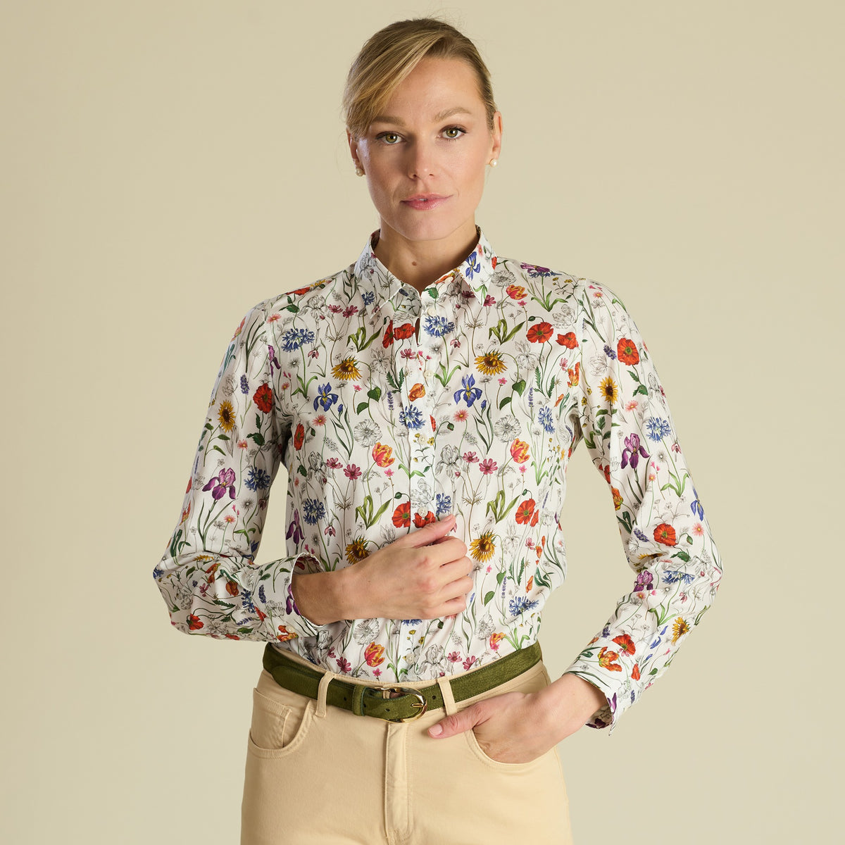 Meadow Muse Shirt made with Liberty Tana Lawn™ Cotton