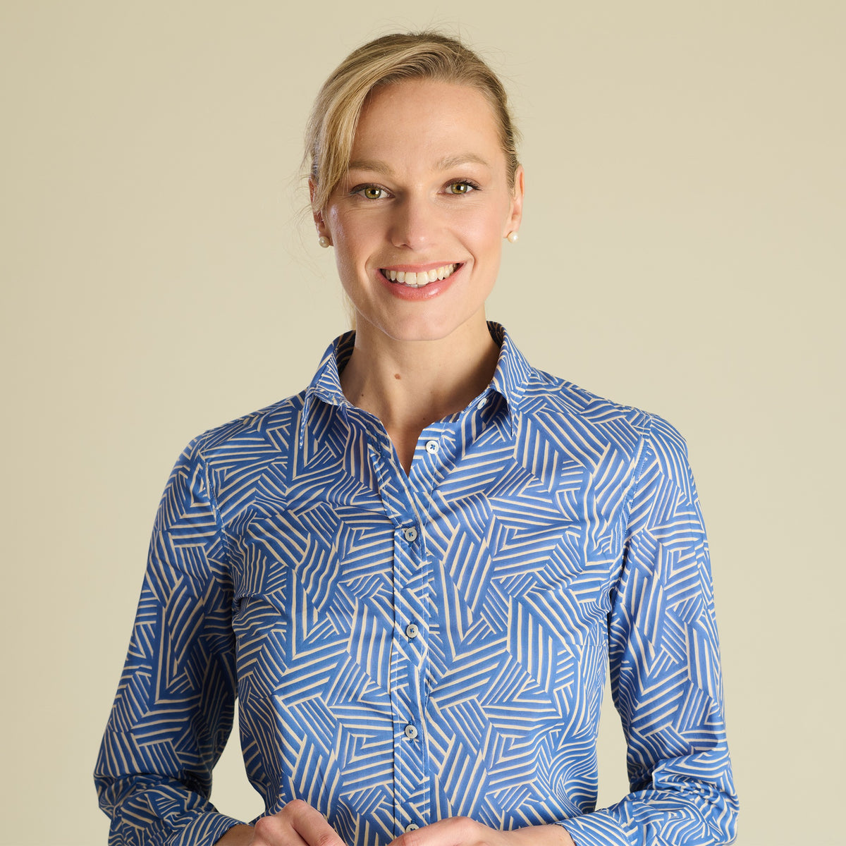 Shadow Stripe Shirt made with Liberty Tana Lawn™ Cotton
