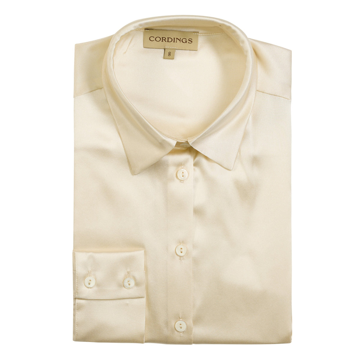 Ecru Satin Silk Chole Blouse