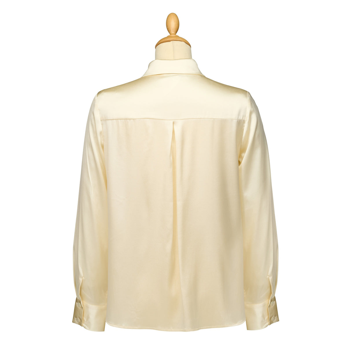 Ecru Satin Silk Chole Blouse