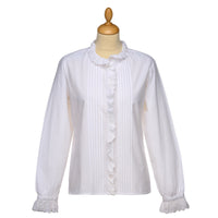 White Ruffle Cecilia Blouse