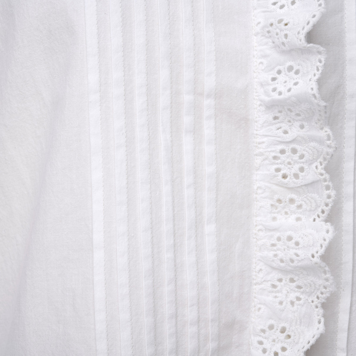 White Ruffle Cecilia Blouse