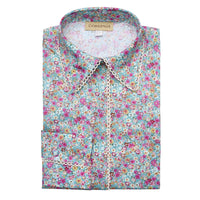 Ditsy Pink Flowers Blouse