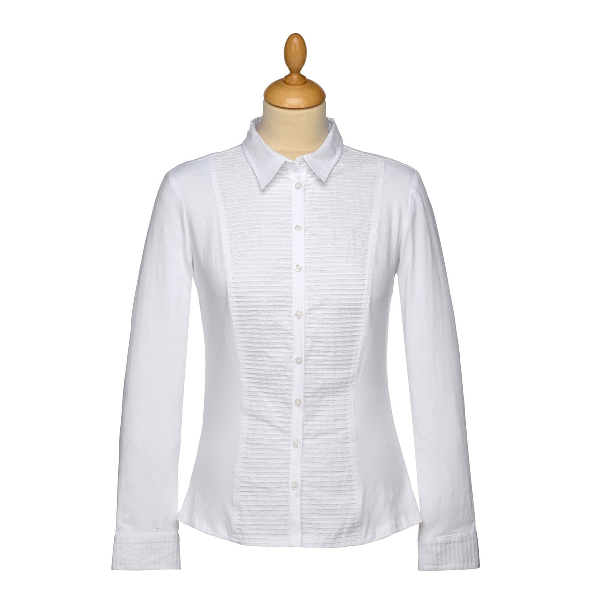 White Tuxedo Piqué Shirt