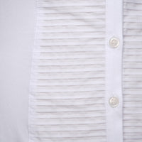 White Tuxedo Piqué Shirt