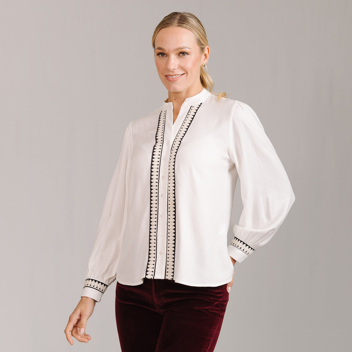 Florence Feather Trim Shirt