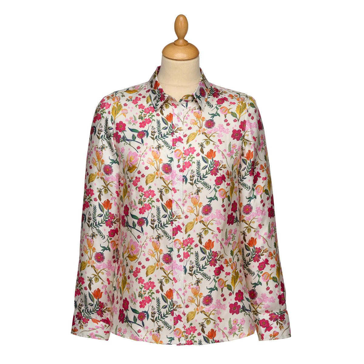 Heidi Twill Silk Shirt Made with Liberty fabric