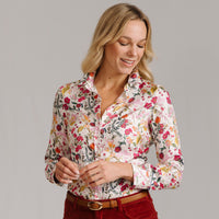 Heidi Twill Silk Shirt Made with Liberty fabric