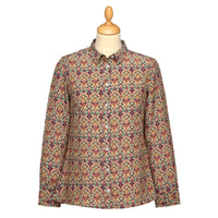 Iona Blossom Crepe de Chine Shirt made with Liberty fabric